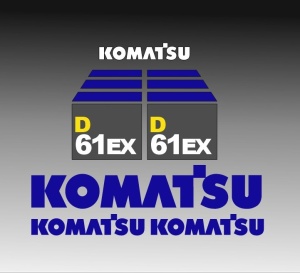 Set Stickere Autocolante Komatsu D 61EX