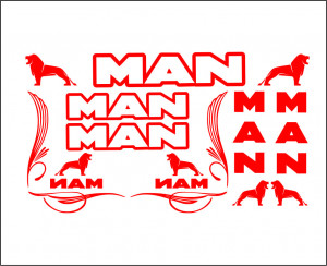 Set Stickere Camion MAN