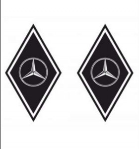 Set Stickere Romb Mercedes Actros Axor Atego 30cm