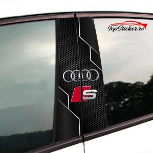Set Stickere Stalpi Usi Audi S line