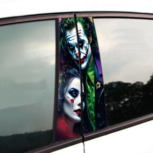 Set Stickere Stalpi Usi Joker and Harley Quinn
