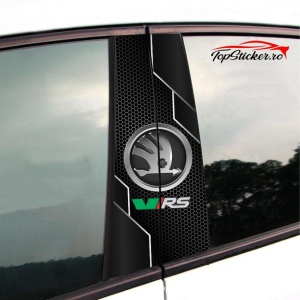 Set Stickere Stalpi Usi Skoda VRS