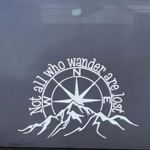 Sticker Auto Not all who wander are lost - Img 3