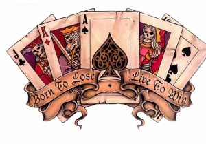 Sticker Autocolant Born to Lose Live to Win