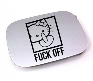 Sticker Capac Rezervor Hello Kitty