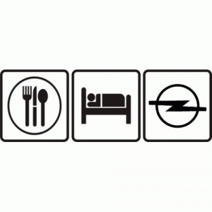 Sticker Eat Sleep Opel