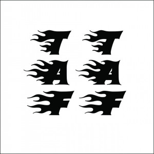 Stickere TAF flacari (set 2 buc)
