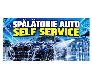 Banner Publicitar Spalataroie Auto Self Service