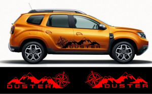 Set 2 buc Stickere Autocolante Dacia Duster Mountain Edition