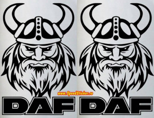 Set 2 buc Stickere Autocolante DAF Viking - 50 cm