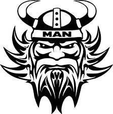 Set 2 buc stickere Autocolante MAN Viking 45 cm - Img 2