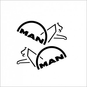 Set 2 buc stickere Camion Man Old Lion