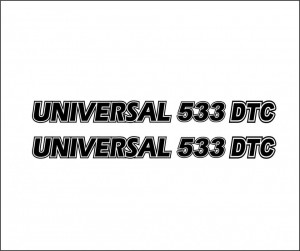 Set 2 buc Stickere capota Universal 533 DTC
