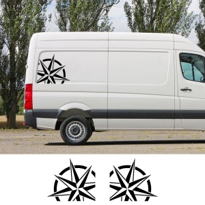 Set Stickere Auto Busola Compass M1(2 buc) - Img 1