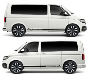 Set Stickere Auto Dungi Laterale Mountain Edition Transporter, Caravelle , Vito , Vivaro , etc (2 buc) - Img 2