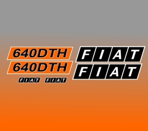 Set Stickere Autocolante Fiat 640 DTH