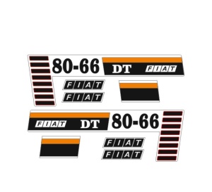 Set Stickere Autocolante Fiat DT 80-66
