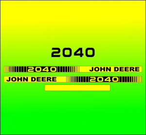 Set Stickere Autocolante John Deere 2040