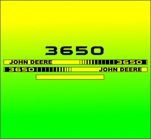 Set Stickere Autocolante John Deere 3650