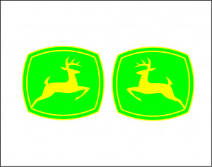Set Stickere Autocolante John Deere Verde