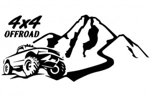 Sticker Auto 4x4 Off Road Car