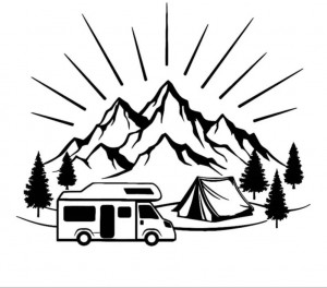 Sticker Auto Camper