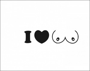 Sticker Auto I Love OO