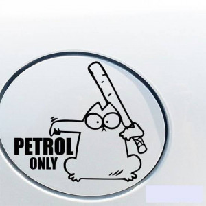 Sticker Capac Rezervor Pisica PETROL Only