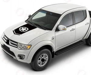 Sticker capota Off Road US Army Star Universal