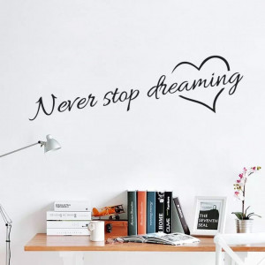 Sticker Perete Never Stop Dreaming