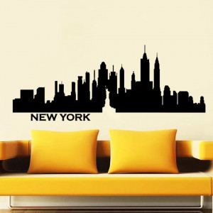 Sticker Perete New York