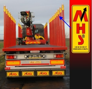 Sticker remorca busteni MHS