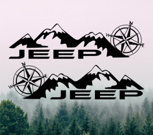 Stickere Auto Off Road Jeep (set 2 buc)
