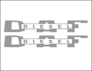 Stickere Daf Diesel (set 2 buc)