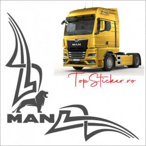 Set 2 buc stickere geamuri laterale Man M1