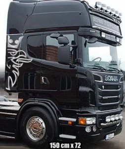 Set 2 buc stickere grifoni Scania 150 CM