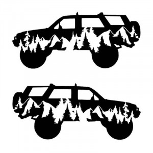 Set 2 buc Stickere Off Road wood Car 30 cm