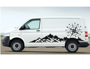 Set Stickere Auto Bus Munti Busola