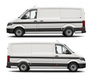Set Stickere Auto Dungi Laterale Sprinter, Crafter , Etc , (2 buc) - Img 2