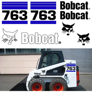 Set Stickere Autocolante Bobcat 763