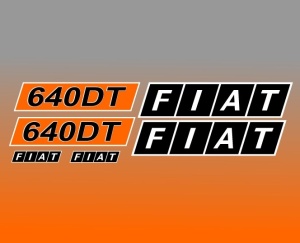 Set Stickere Autocolante Fiat 640 DT