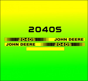 Set Stickere Autocolante John Deere 2040S