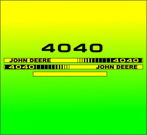 Set Stickere Autocolante John Deere 4040