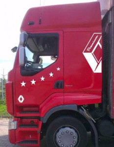 Set stickere cabina camion Renault