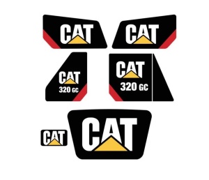 Set Stickere Caterpillar CAT 320 GC
