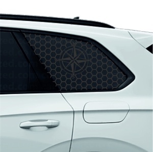 Set Stickere geamuri Honeycomb Compass