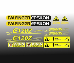 Set Stickere Palfinger Epsilon E120 Z