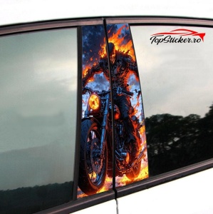 Set Stickere Stalpi Usi Ghost Rider