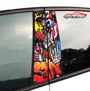 Set Stickere Stalpi Usi Graffiti