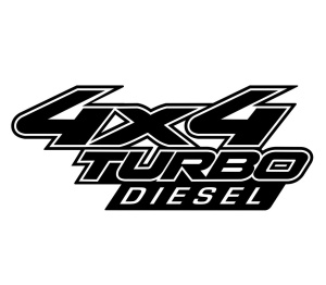 Sticker Auto 4X4 Turbo Diesel